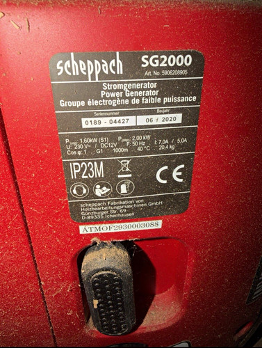 Scheppach sg2000 stromerzeuger - scheppach,